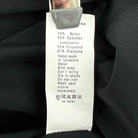 GOTTEX Vintage Tankini Top Womens 14 Black Tie Neck Halter Deadstock Bikini NEW - Picture 9 of 10